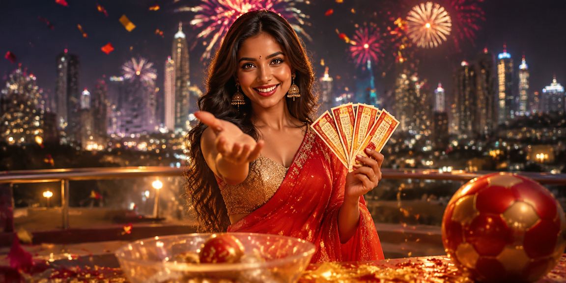 Mumbai lottery mobile betting interface with dark theme and vibrant accents